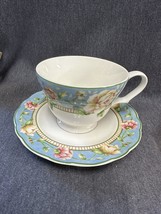 JESSICA McClintock JESSICA Tea  Coffee Cup &amp; Saucer Floral Westbury Cour... - $7.70