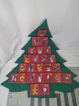 Avon Countdown to Christmas Fabric Tree Advent Calendar 1995 - £22.89 GBP