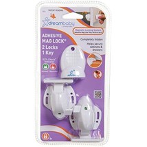 Dreambaby White Adhesive Mag 2 Locks, 1 Key - $24.09