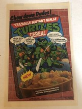 1989 Teenage Mutant Ninja Turtles Cereal Vintage Print Ad Advertisement ... - $7.91