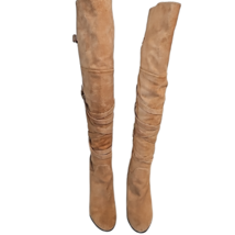 Sam Edelman Sable Boots in Camel Zip Closure Over The Knee Size 7 Womens Suede image 4