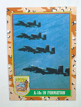 1991 Topps #34 A-10 Thunderbolt Operation Desert Storm Military Trading Card - £0.77 GBP
