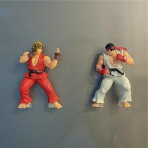 Street Fighter Fridge Magnets, Mini Resin Dolls, Ryu VS Ken, Kitchen Dec... - £49.03 GBP