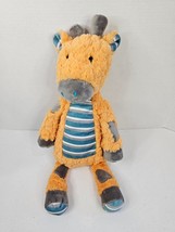 Douglas The Cuddle Toy Plush Orange Blue and Gray Giraffe Stuffed 18&quot; #4404 Rare - $12.34