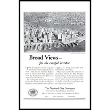 1924 National City Company Bonds Vintage Print Ad Manhattan New York City Art - $11.97