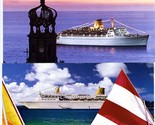 Sitmar Cruise Lines Postcards FairSky in Nassau &amp; FairSea in Puerta Vall... - $14.85