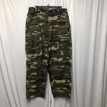 Bugle Boy Camo Cargo Pants Mens 36x32 Cotton Multi-Pocket Military Style... - £22.57 GBP