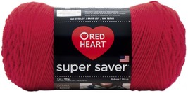 Red Heart Super Saver Yarn-Hot Red E300B-390 - £17.65 GBP