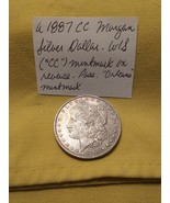 Rare Commodity. A 1887 CC Morgan Silver Dollar W/S ("CC") Mintmark On Re... - $880,000.00