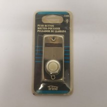 Vintage Trine 730C Push Button Lighted Doorbell, 3&quot; Base, NOS - $14.80