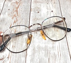 Guess Round Green Gold-Toned Metal Eyeglasses FRAMES ONLY GU 320 GRM 44-20-125 - £22.51 GBP