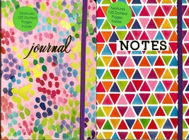 Notebook - Features 120 Dotted Pages Inside Journal (Set of 2) - $14.80