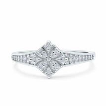 1.20Ct Round Cut Simulated Cubic Zirconia Engagement Ring 14k White Gold Finish - £89.87 GBP