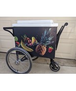 VENDOR COOLER PUSH CART FRUIT BOWLS CART BEER CART POKE MOBILE VENDOR CARTS - $3,353.13