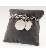 Tiffany &amp; Co. Sterling Silver &quot;Return to&quot; Charm Bracelet w/ Two Charms 7.5&quot; - €628,04 EUR