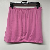 Wilsons Womens Solid Pink Pull On Tennis Skirt Size XL Skort Attached Sh... - £16.77 GBP