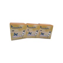 (3)Abbott Freestyle Diabetic Blood Glucose Test Strips 100 Count Exp. 09... - $79.19