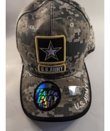 United States Army Star Camo Baseball Cap Licensed Patch Hat  US Military - £11.06 GBP