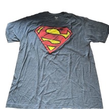Superman Logo T Shirt Adult Blue Short Sleeve - £7.11 GBP