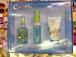 CURVE by LIZ CLAIBORNE EDT GIFT SET 1.7 oz EDT Spray Body Mist + Lotion ... - $49.99