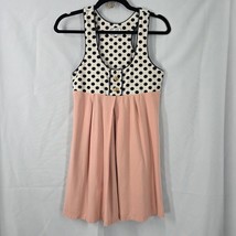 Vintage Roberta Oaks Hawaii Dress Small Pink White Black Y2K Retro Mini Babydoll - £14.09 GBP