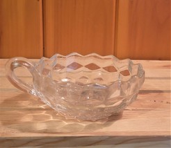 Fostoria American Glass Round Nappy Bowl/Candy Dish With Handle.  4-1/2&quot;W - $9.95