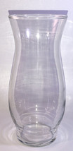 SHIP N 24 HR-Hurricane Clear Glass Flower Vase/Candle Holder 6 1/2” x 2 3/4”-NEW - £11.46 GBP