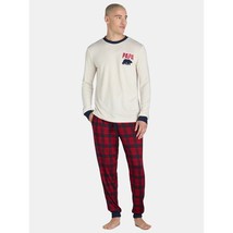 Dearfoams Men&#39;s Pajama Set Papa Bear Top &amp; Bottoms - Size XL (40/42) - £11.27 GBP