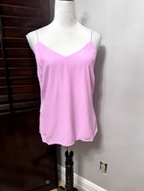 Something Navy Womens Camisole Cami Top Pink Spaghetti Strap 100% Viscose S - £15.52 GBP