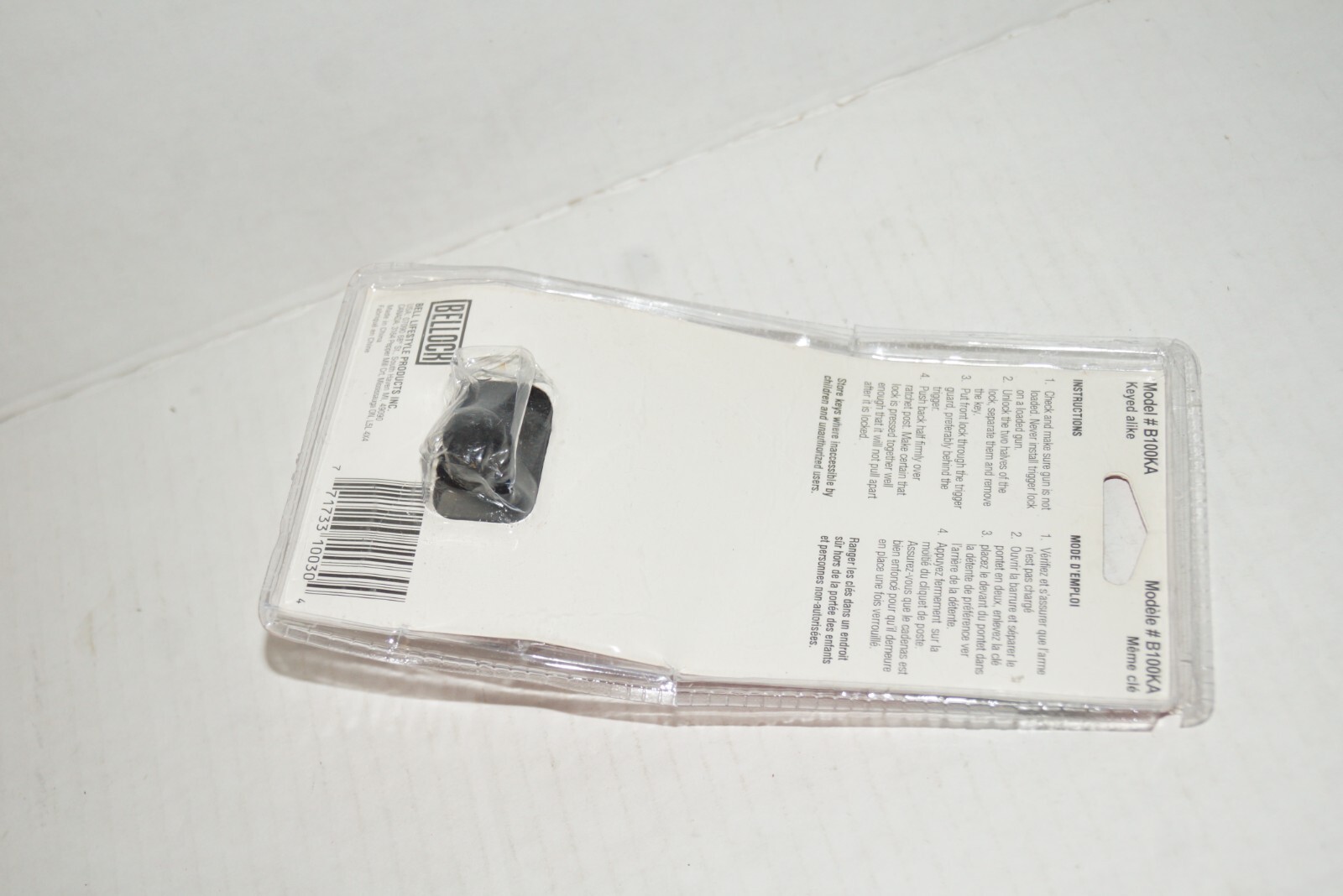 BELLOCK KEYED TRIGGER LOCK MODEL B100KA.  FREE SHIPPING Item image 8