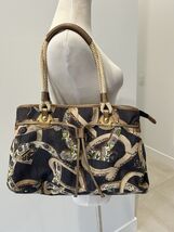 Salvatore Ferragamo Hand Bag Tote Purse Denim Multicolor Authentic - $247.50