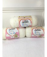 NEW Red Heart Yarn Baby Clouds 3 skeins pastel yellow #9321 super bulky - $48.00