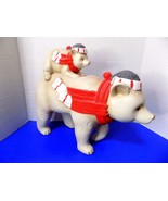 NEW Christmas Holiday Polar Bear &amp; Baby Figurine Winter Decor - £58.76 GBP