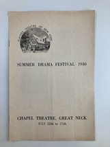 1940 Summer Drama Festival Chapel Theater, Great Neck A Man&#39;s House - £11.20 GBP