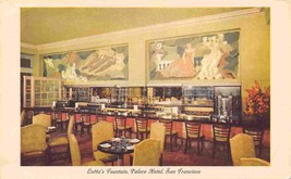 Lotta&#39;s Fountain Room Interior Palace Hotel San Francisco California postcard - £5.53 GBP