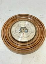 Maritime Antique Stormy Rain Change Fair Daymaster Thermometer Wooden Barometer - $158.35