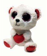 Ty Beanie Boos Cuddly Valentine Bear Plush Boo Red White No Swing Tag (6... - £9.26 GBP