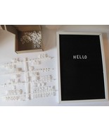 Felt Letter Board with Metal Frame w/ Letters, Numbers &amp; Symbols, 11in x... - $12.87