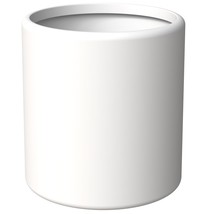 LeisureMod Fiberstone &amp; MGO Clay Planter, Mid-Century Modern Round Pot f... - $78.40