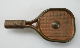 Vintage 4&quot; Belt Buckle Coppertone Tennis Raquet/Racquet Ball US Open - £6.19 GBP
