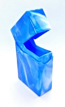 RYO Blue Marble Design King Size Side Flip Top Plastic Cigarette Case - $8.90