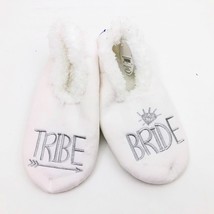 Snoozies Women&#39;s Tribe ---   Bride Slippers Non Skid Soles White Medium 7/8 - $12.86