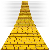 4.5 X 9 Feet Yellow Brick Road Runner Novelty Aisle Floor Runner Brick Wall Back - £16.02 GBP