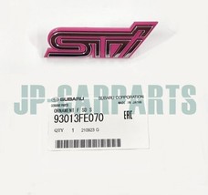 SUBARU GENUINE STI PINK FRONT GRILLE EMBLEM 93013FE070 STI IMPREZA G11 0... - £51.23 GBP