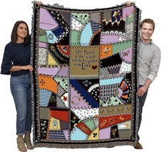 Our Family is Like a Quilt Stitched Together with Love Blanket Crazy -, 72x54 - £62.11 GBP