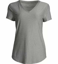 No Boundaries ~ Junior&#39;s Small (3-5) ~ Brushed Grey ~ V-Neck ~ Short Sle... - $14.96