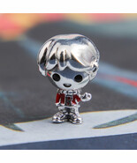 925 Sterling Silver HP Ron Weasley Charm with Black and Dark Red Enamel  - $25.79 CAD