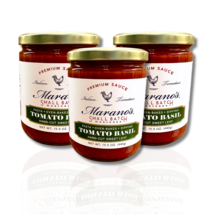 Marano&#39;s Small Batch Premium Pasta Sauce, Tomato Basil , 15.5 oz. (Pack of 3) - £27.53 GBP
