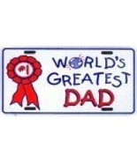 Worlds Greatest Dad License Plate - $6.67 CAD