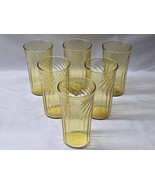 Vintage DUNCAN &amp; MILLER 5.5&quot; Iced Tea Beverage Glass SPIRAL FLUTES - Set... - $39.58
